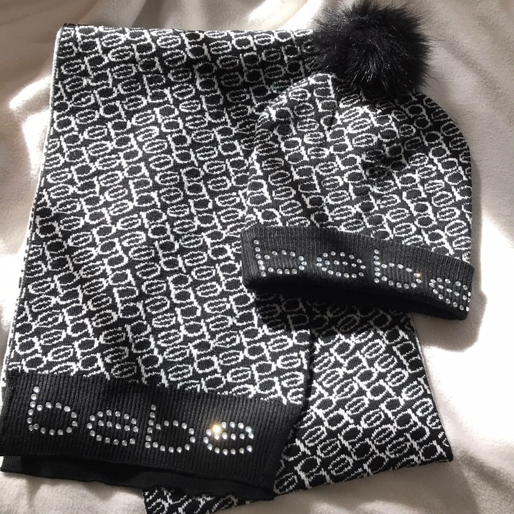 BEBE MATCHING HAT AND SCARF